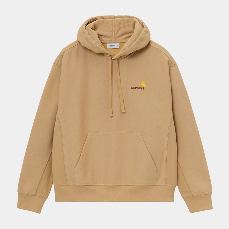 Carhartt WIP HEREN American Script Sweat Hoodie - Dusty Hamilton Brown