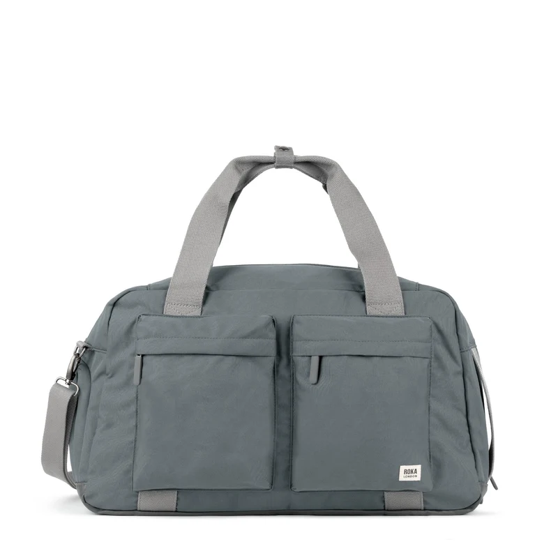ROKA Gatwick Grote Gerecycleerde Canvas Tas - Rook