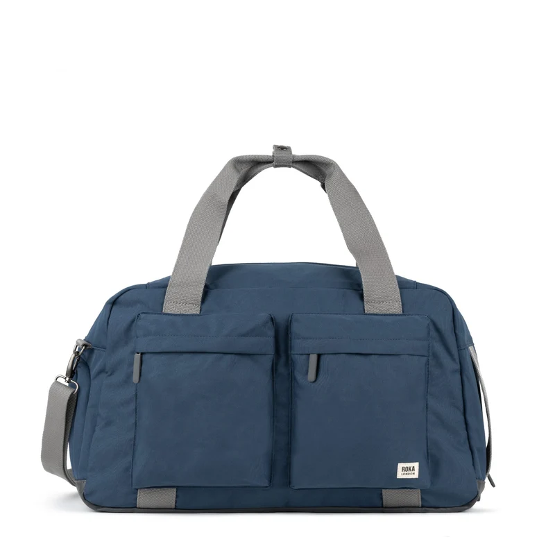 ROKA Gatwick Grote Gerecycleerde Canvas Tas - Diepblauw