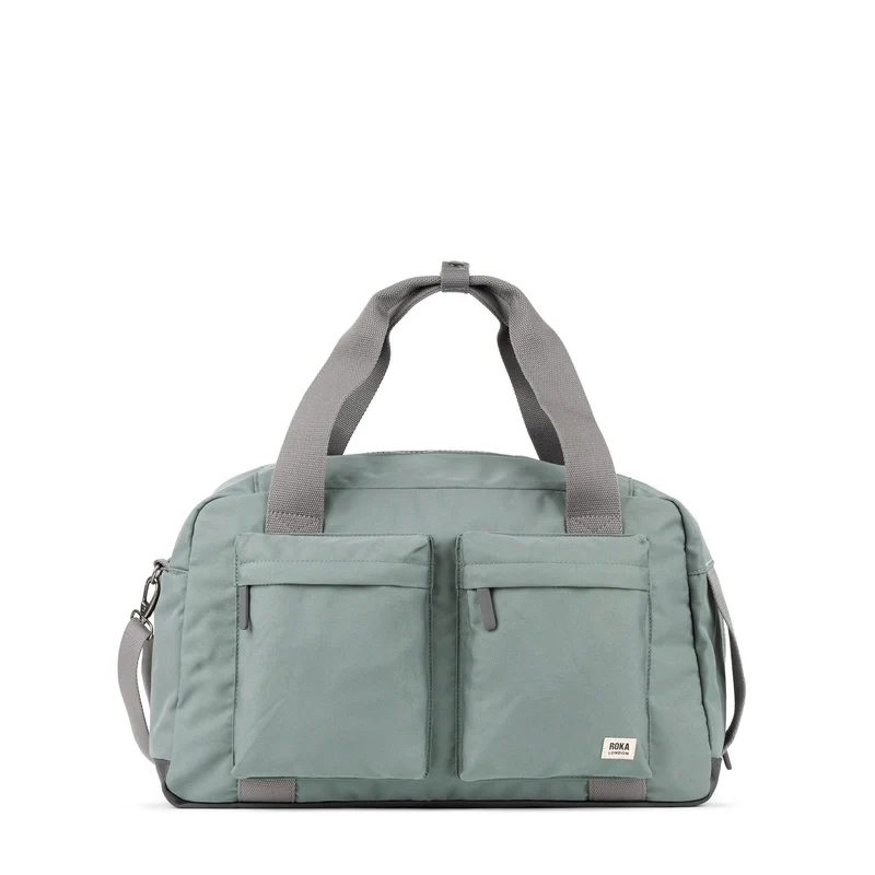 ROKA Gatwick Medium Gerecyclede Canvas Tas - Tin