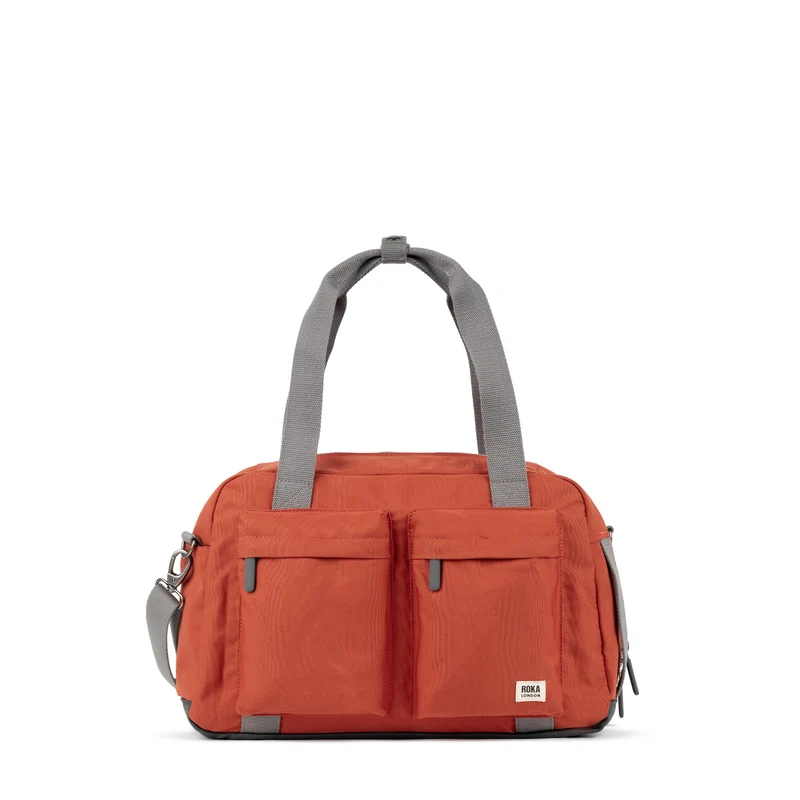 ROKA Gatwick Kleine Gerecycleerde Canvas Tas - Rooibos