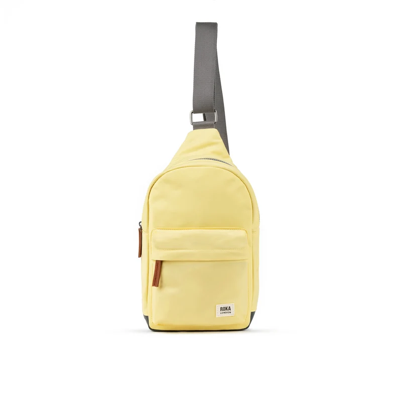 ROKA Willesden Grote tas van gerecycled nylon - Citroen