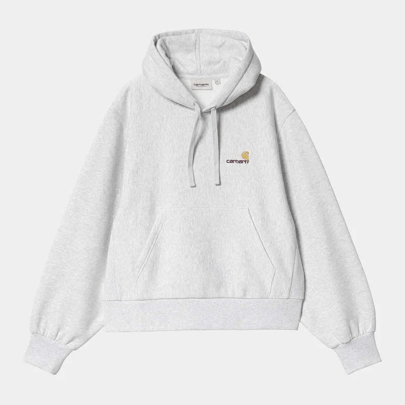 Carhartt WIP DAMES American Script Sweat Hoodie | Ash Heather