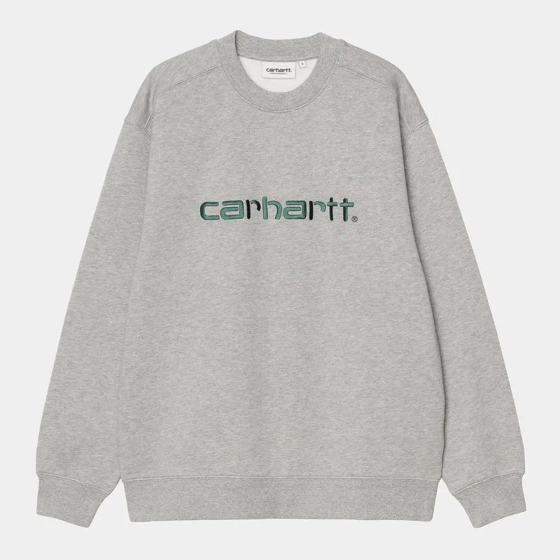 Carhartt WIP DAMES Carhartt Sweattop | Grijs heide / Donker dennen