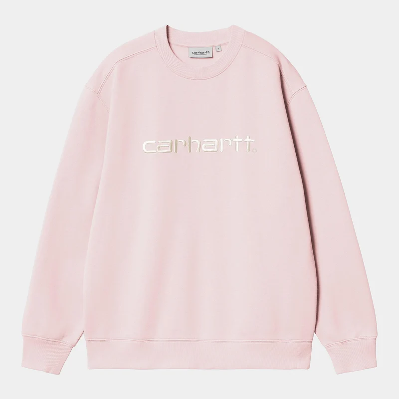 Carhartt WIP DAMES Carhartt Sweattop | Air Pink / Wax