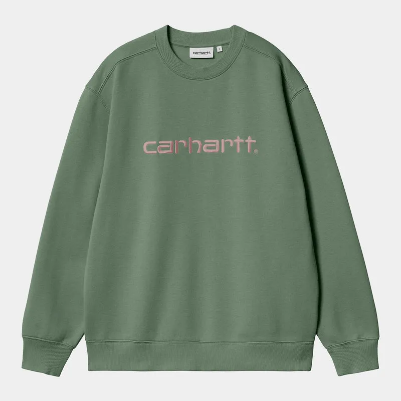 Carhartt WIP DAMES Carhartt Sweattop | Park / Hortensia