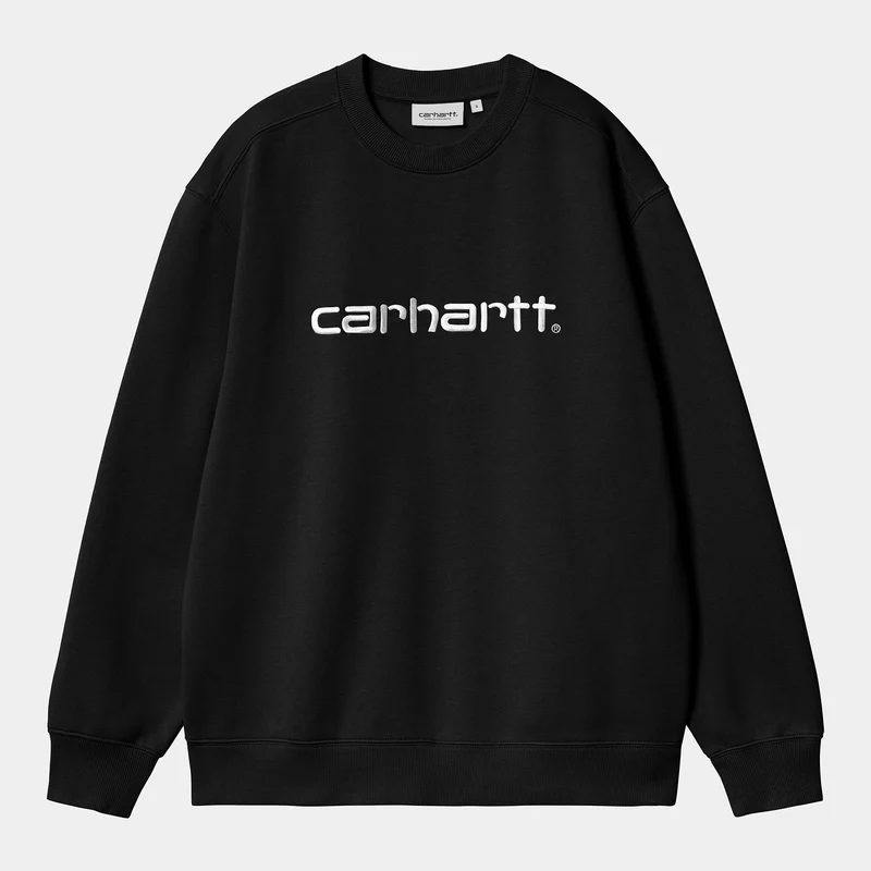 Carhartt WIP DAMES Carhartt Sweattop | Zwart / Wit