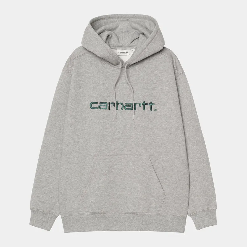 Carhartt WIP DAMES Carhartt Sweat Hoodie | Grijs Heather / Donker Dennen