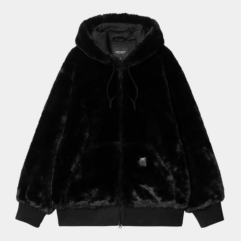 Carhartt WIP Dames Active Faux Fur Jas | Zwart