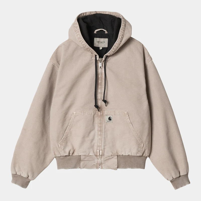 Carhartt WIP DAMES OG Active Dearborn canvas jas | Donkerbeige