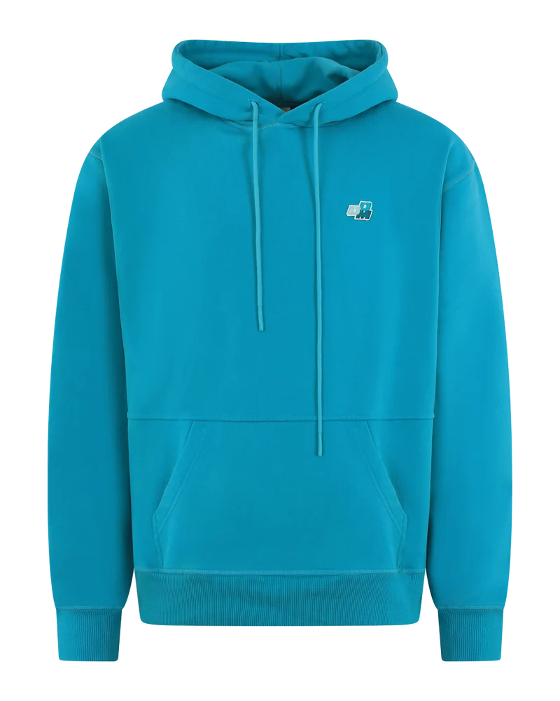 Heren Patch Ddm Hoodie Blauw