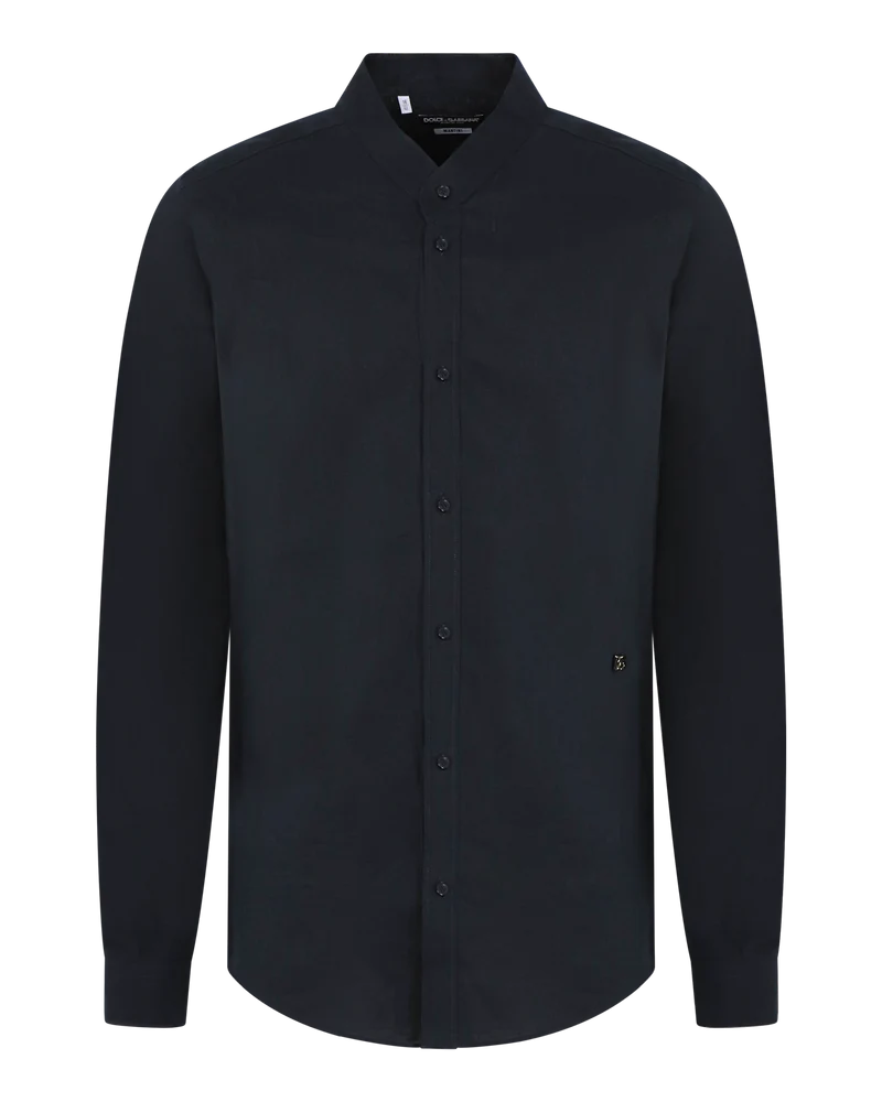 Heren Martini-fit Shirt Zwart