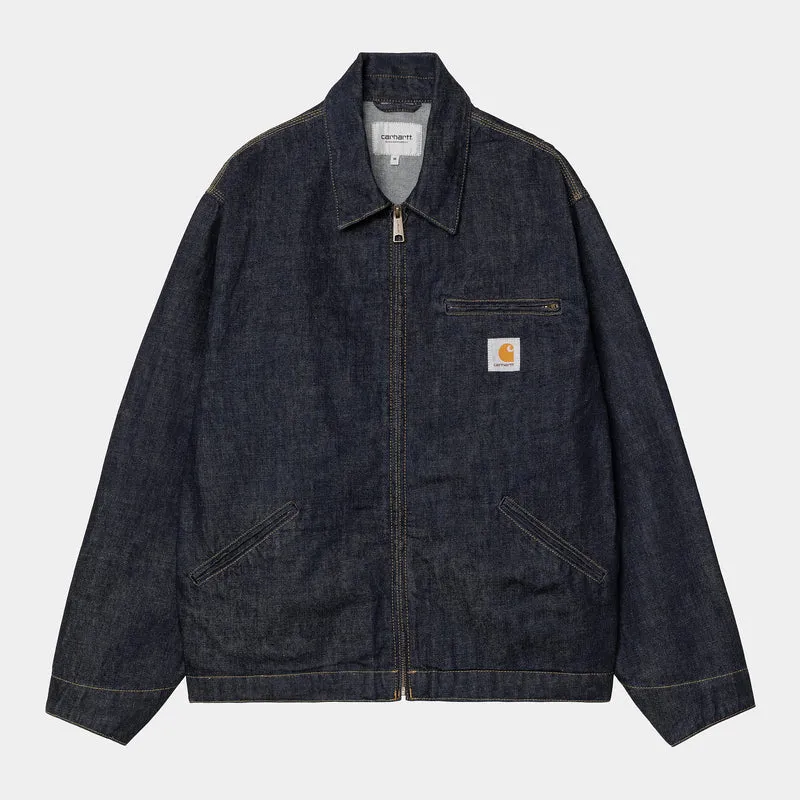 Carhartt WIP HEREN OG Detroit Camano denimjack - blauw gewassen