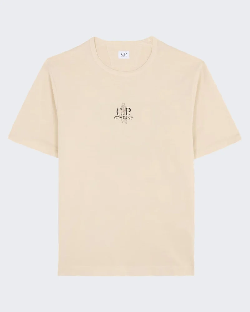 Heren T Shirts Sleeve T-Shirts Beige