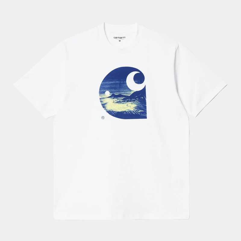 Carhartt WIP Gulf T-shirt met korte mouwen voor heren - wit