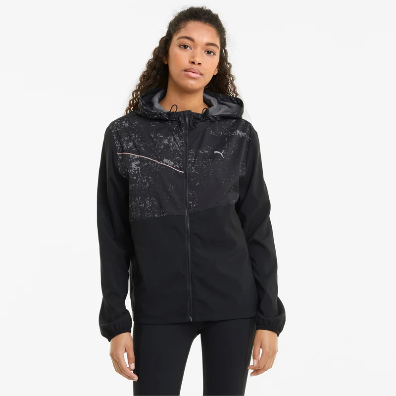 Run Graphic Hooded Jacket