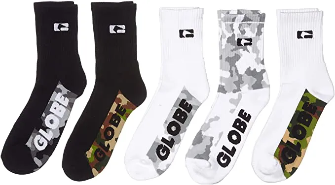 Globe Malcom Camo Crew-sokken voor heren (5-pack)