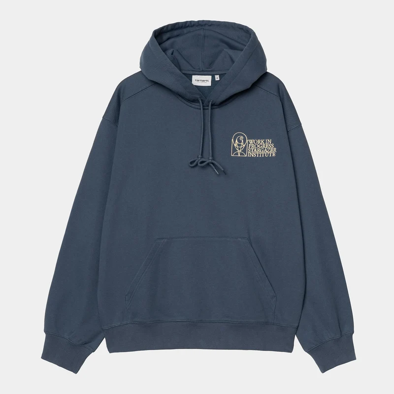 Carhartt WIP Heren Stargazer Hoodie - Dusky Blauw / Geel