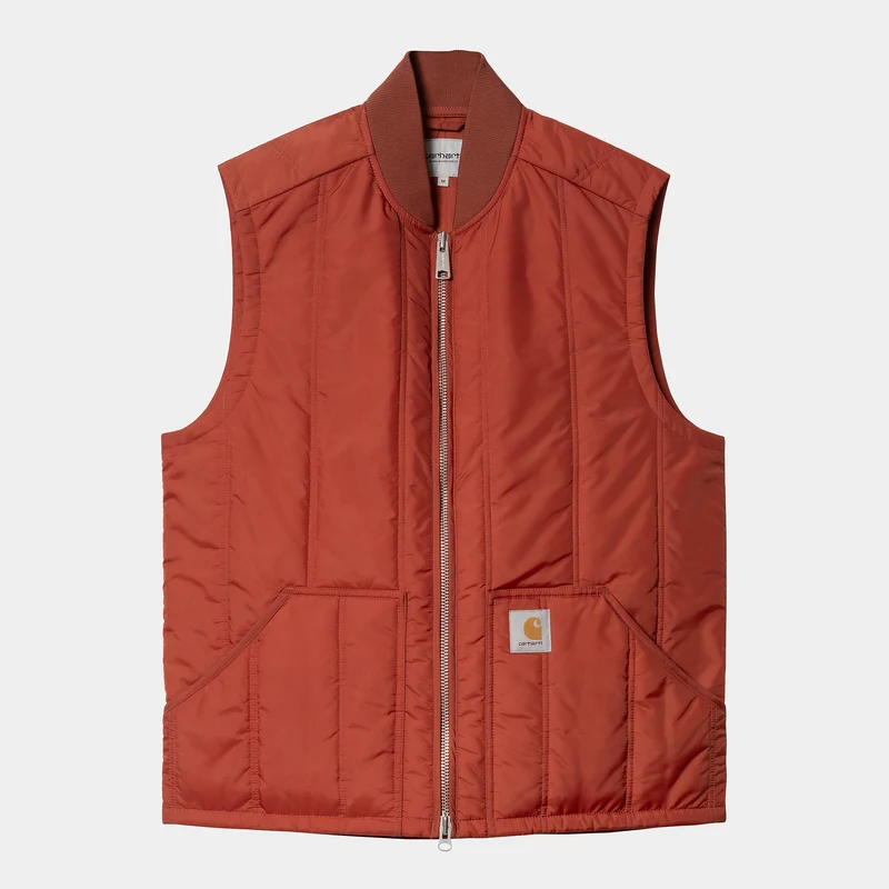 Carhartt WIP Heren Lachlan Vest Liner - Vermiljoen