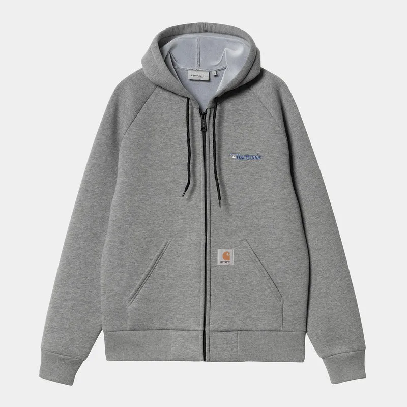 Carhartt WIP Heren Harttronix Car-Lux Hoodie - Donkergrijs Heather / Grijs