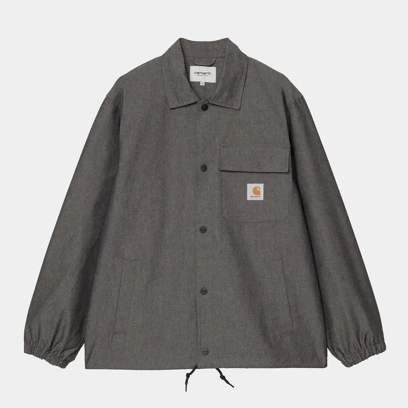 Carhartt WIP Heren Blake Coach Jacket - Zwart Gespoeld