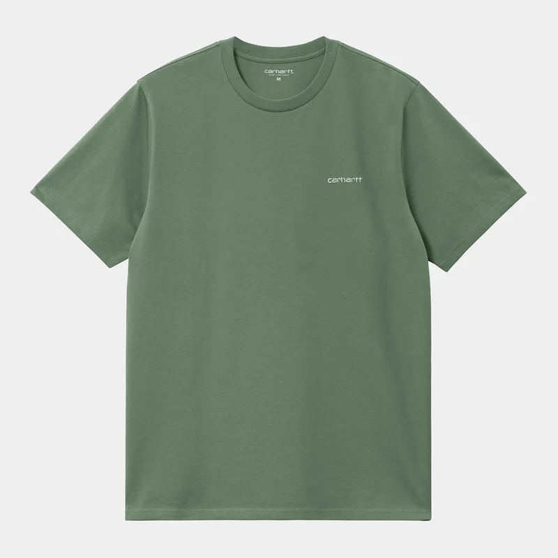 Carhartt WIP T-shirt met korte mouwen voor heren met scriptborduurwerk - Park