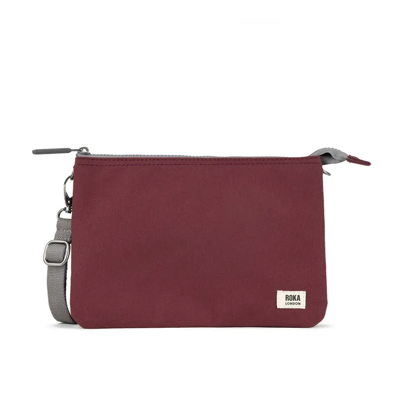 ROKA Carnaby Crossbodytas Zinfandel XL van gerecycled canvas