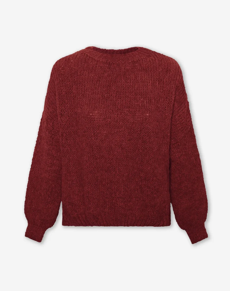 JAMIE KNIT BORDEAUX