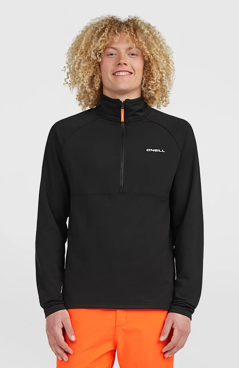FWC'Cruz fleecetrui met halve rits | Black Out