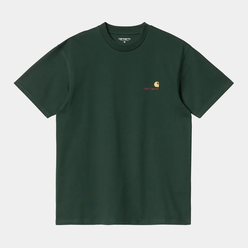 Carhartt WIP Heren T-shirt met korte mouwen American Script T-shirt - Grove