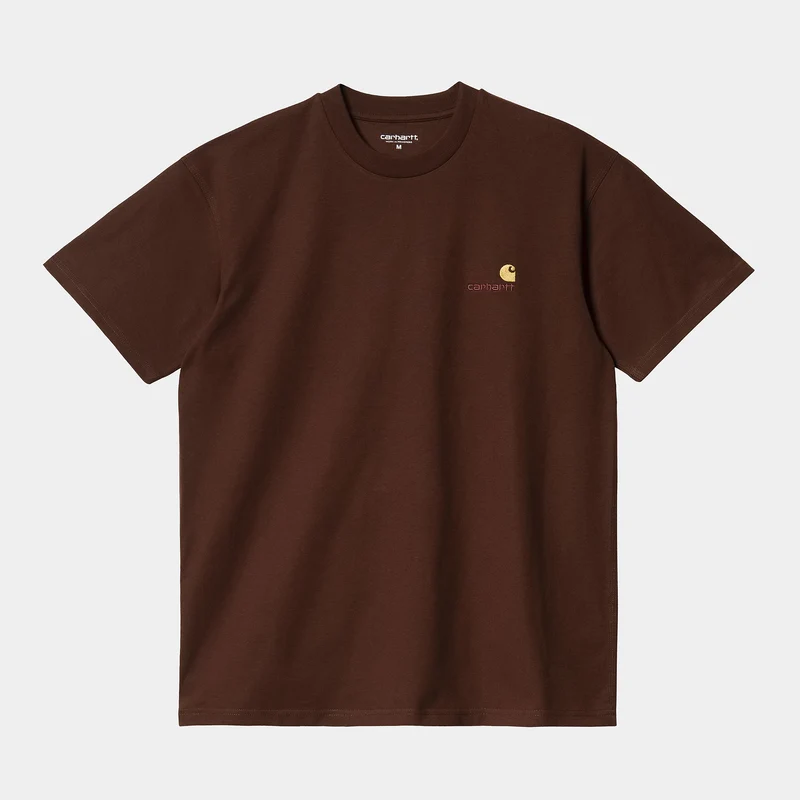 Carhartt WIP Heren T-shirt met korte mouwen American Script T-shirt - Off Road