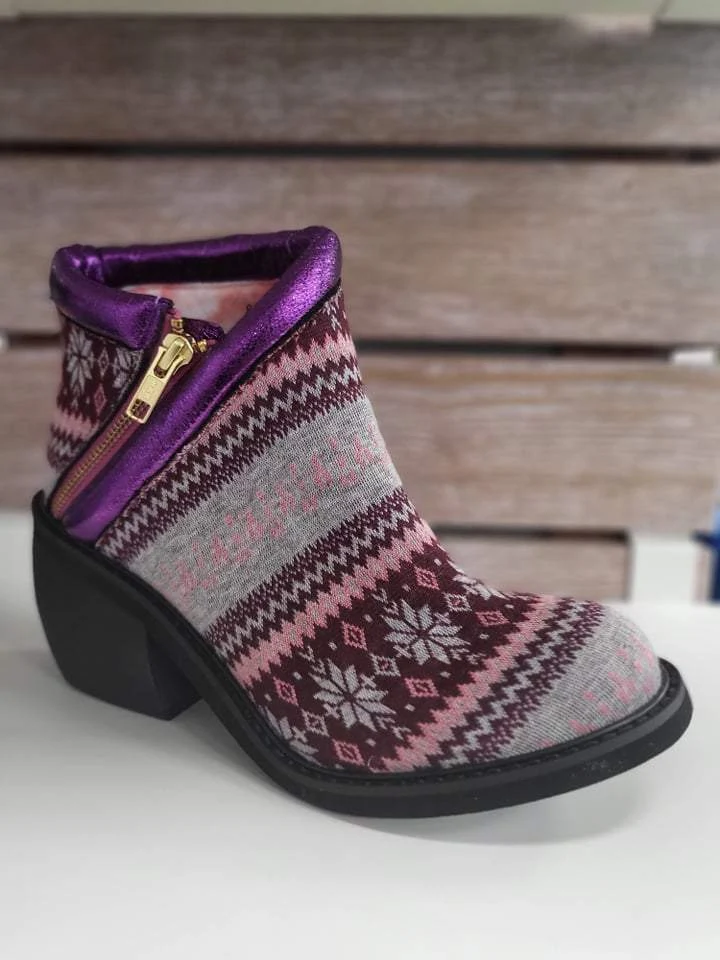 Irregular Choice - Eggie Soldiers-dameslaars - paars