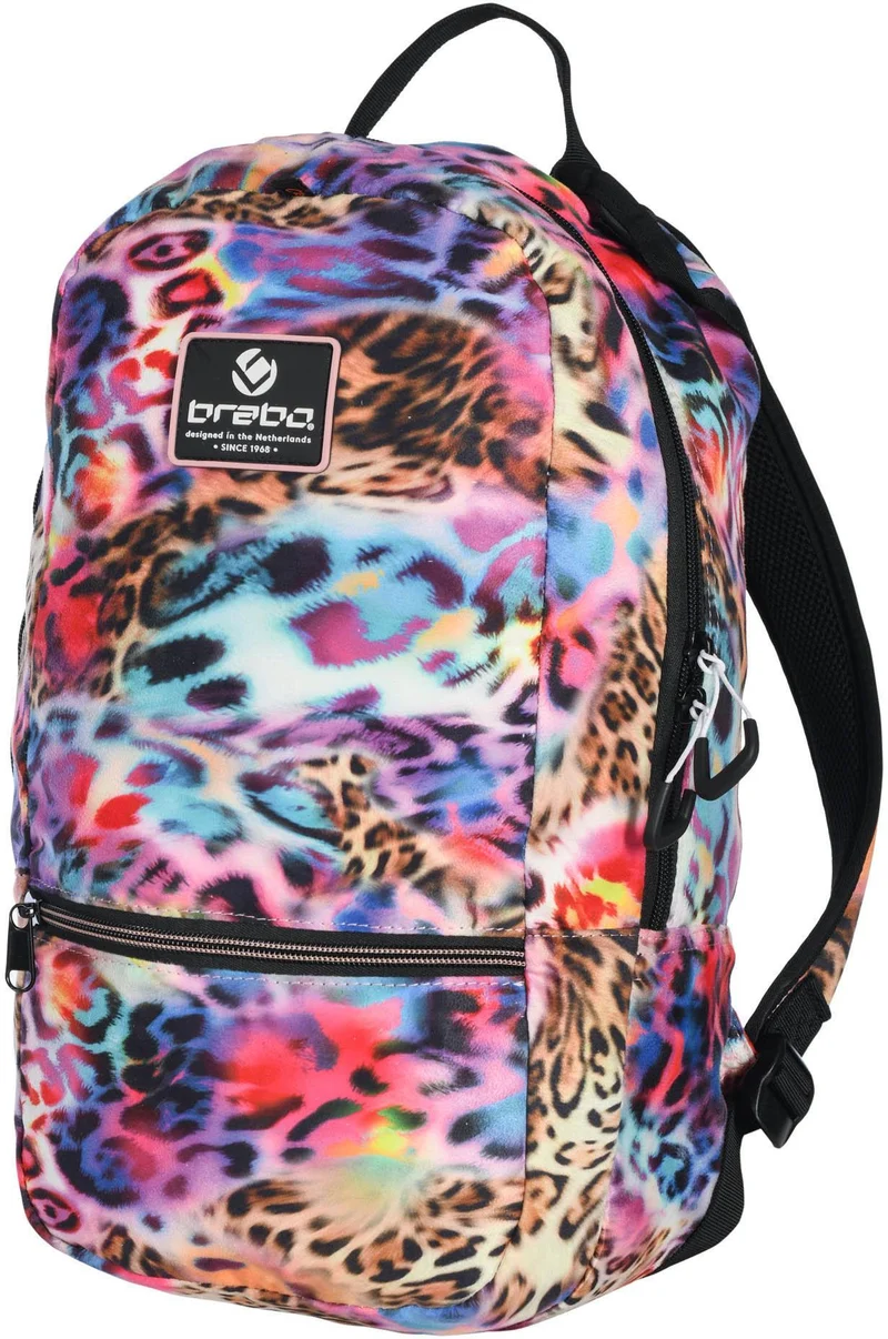 Bb5300 Backpack Fun Leopard Rainbow