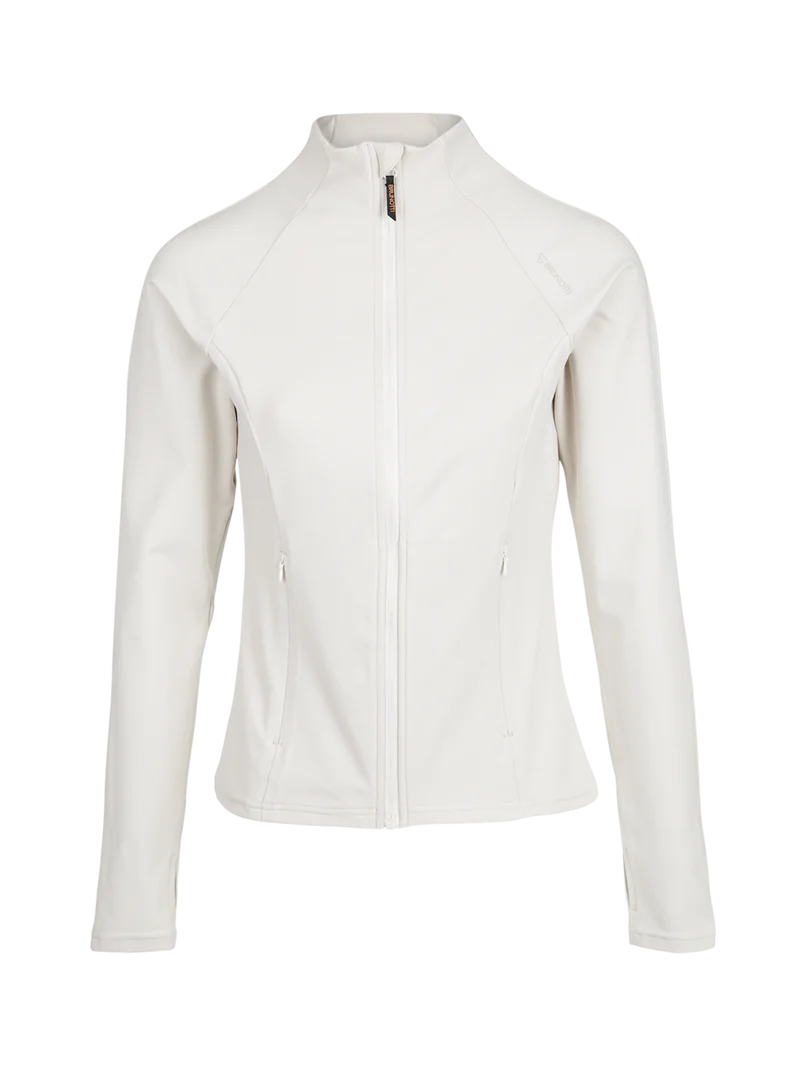 Sanna-Zip Women Snow Fleece | Moonbeam