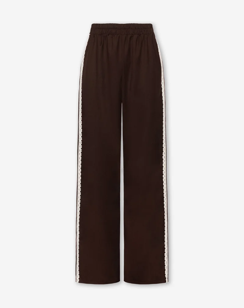 CROCHET TAPE PANTALON PETITE BRUIN