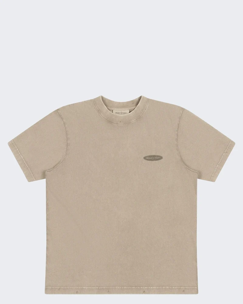Heren Fuck Off T-shirt Beige