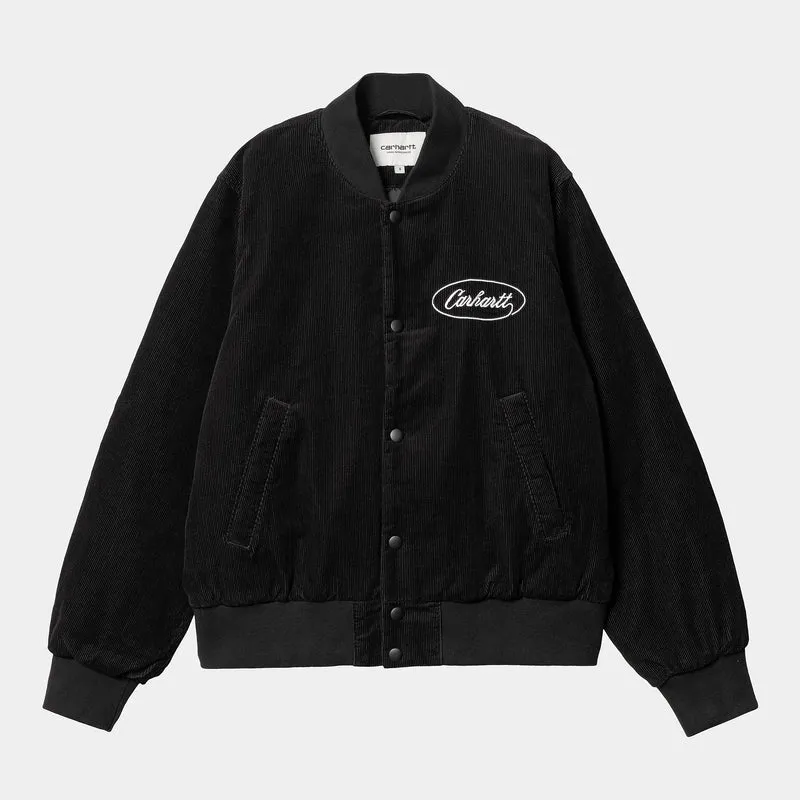 Carhartt WIP Dames Rugged Letterman Jacket - Zwart / Wax