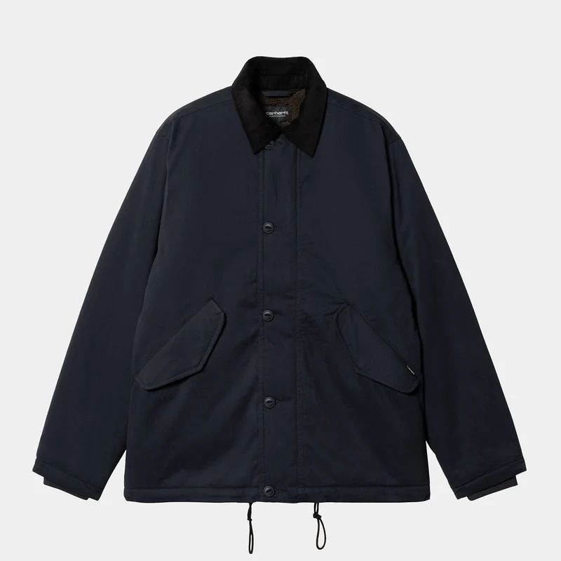 Carhartt WIP Heren Declan-jas - Donkerblauw / Zwart