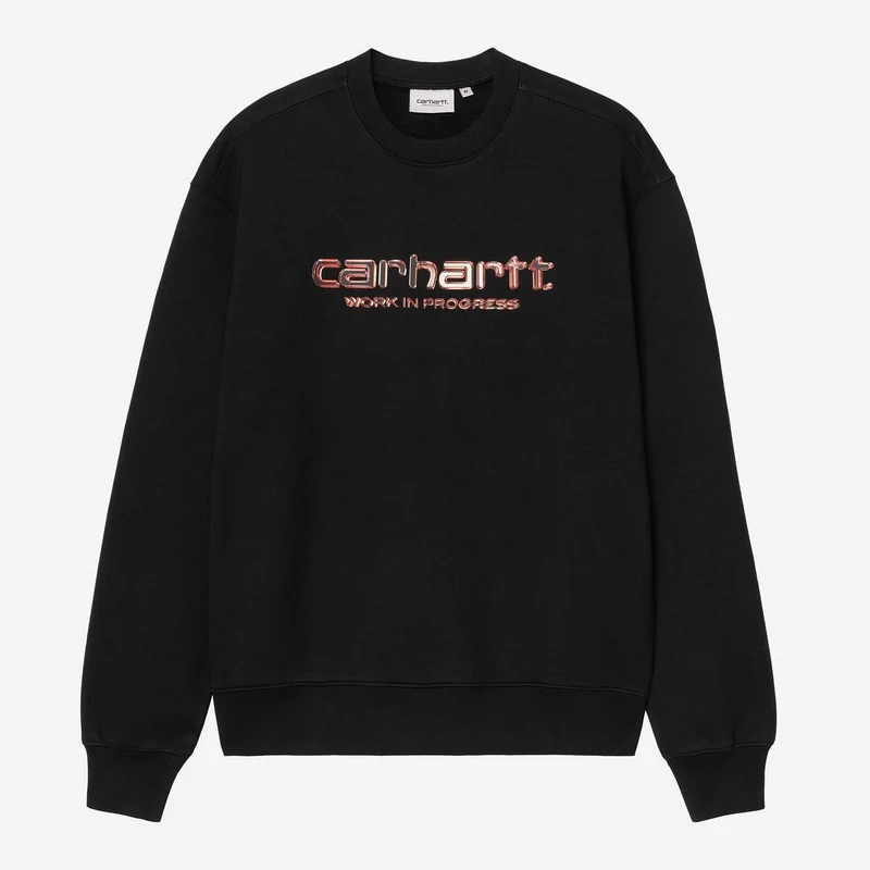 Carhartt WIP Heren Solar Chrome Sweatshirt | Zwart