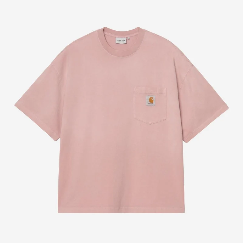 Carhartt WIP Heren Hudson Chalk Wash Pocket T-shirt | Daphne