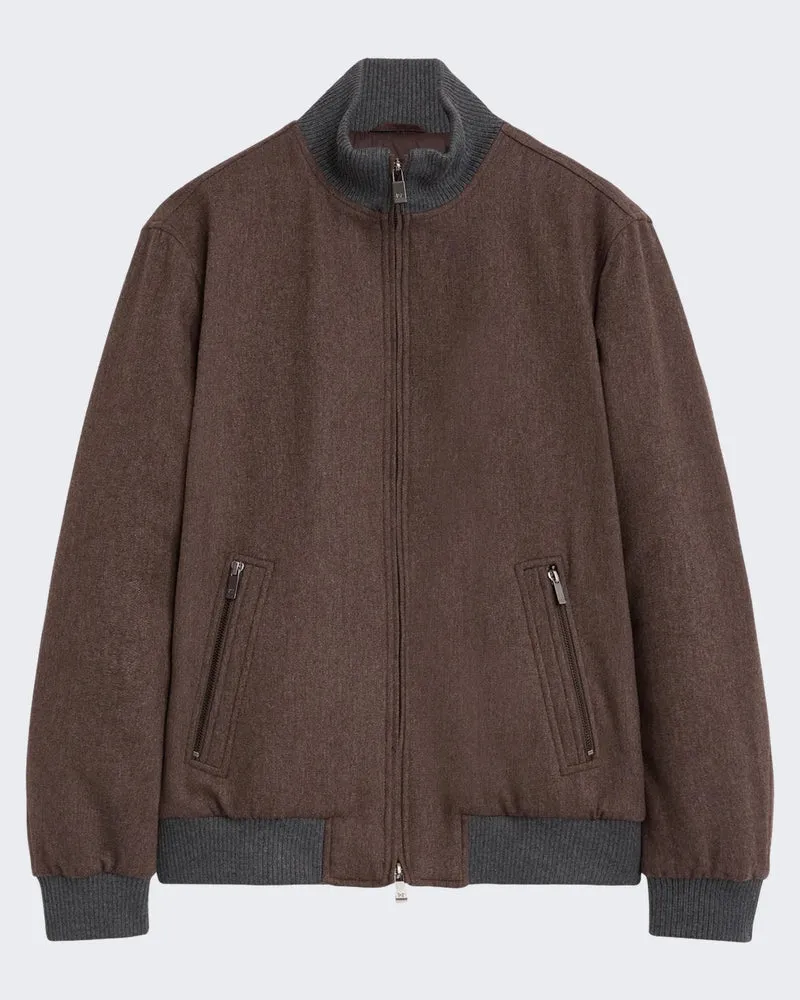Heren Blouson jack in bruine kleur Bruin