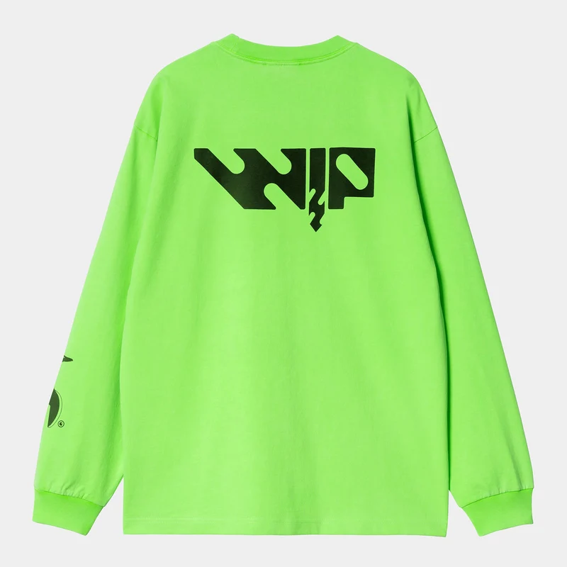 Carhartt WIP Heren WIP Industry T-shirt met lange mouwen | Lumo Green
