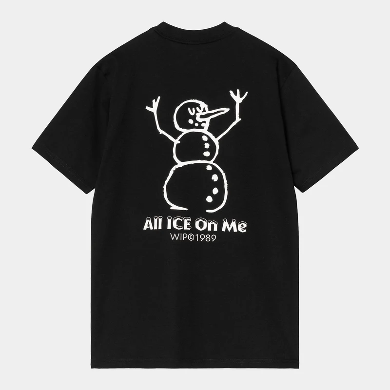 Carhartt WIP Heren Ice T-shirt | Zwart