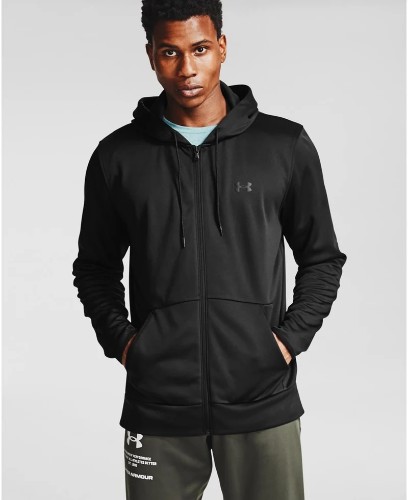 Ua Armour Fleece Fz Hoodie
