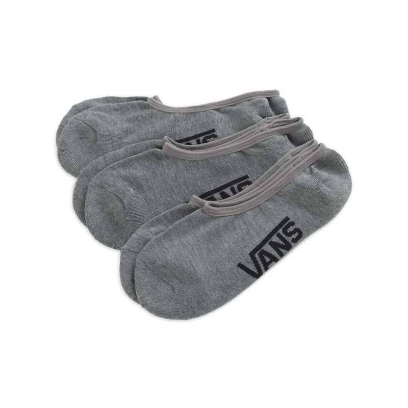 VANS Heren no-show sokken (3-pack) - grijs