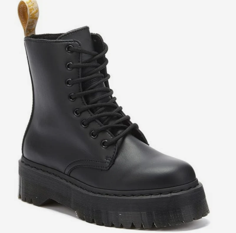 Dr Martens Veganistische Jadon II Mono-platformlaarzen voor dames - zwart