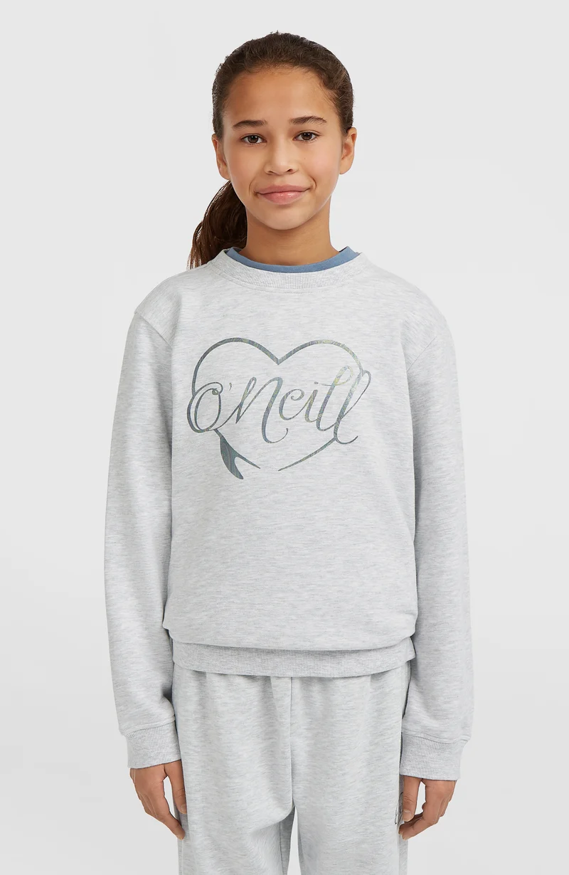 Essentials Crew sweater | White Melange