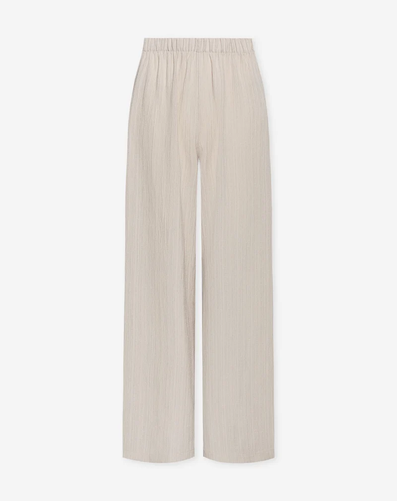 MIMMI STRUCTURE PANTS TALL BEIGE