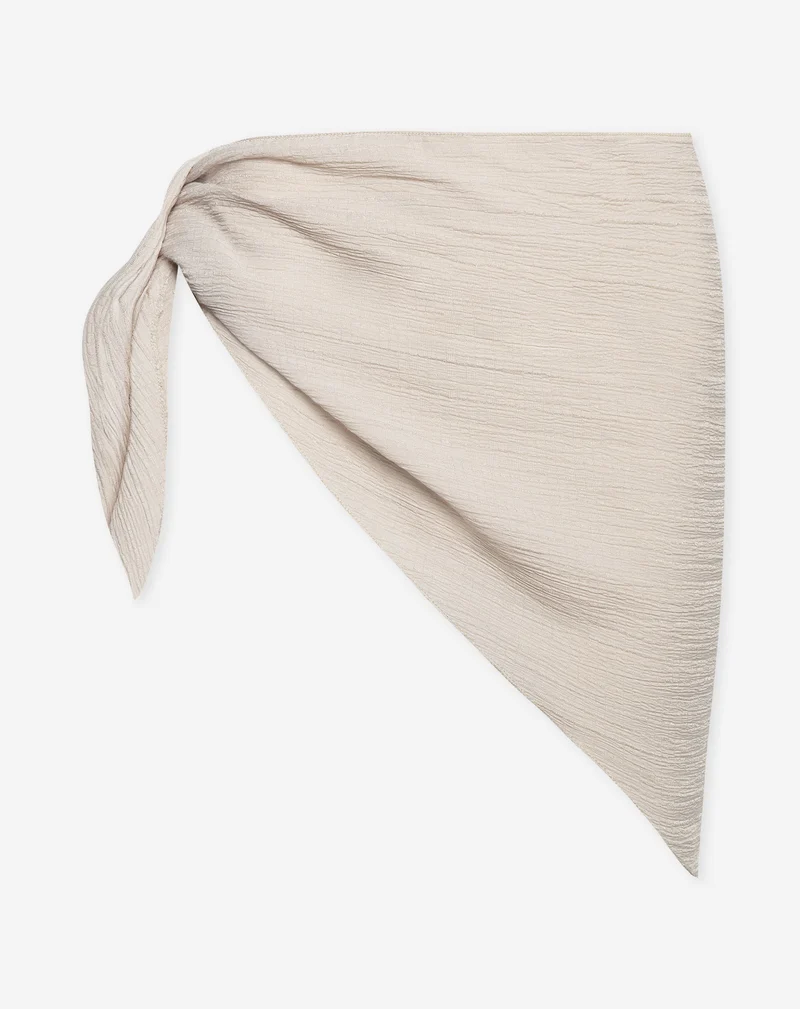 MIMMI STRUCTURE SCARF BEIGE