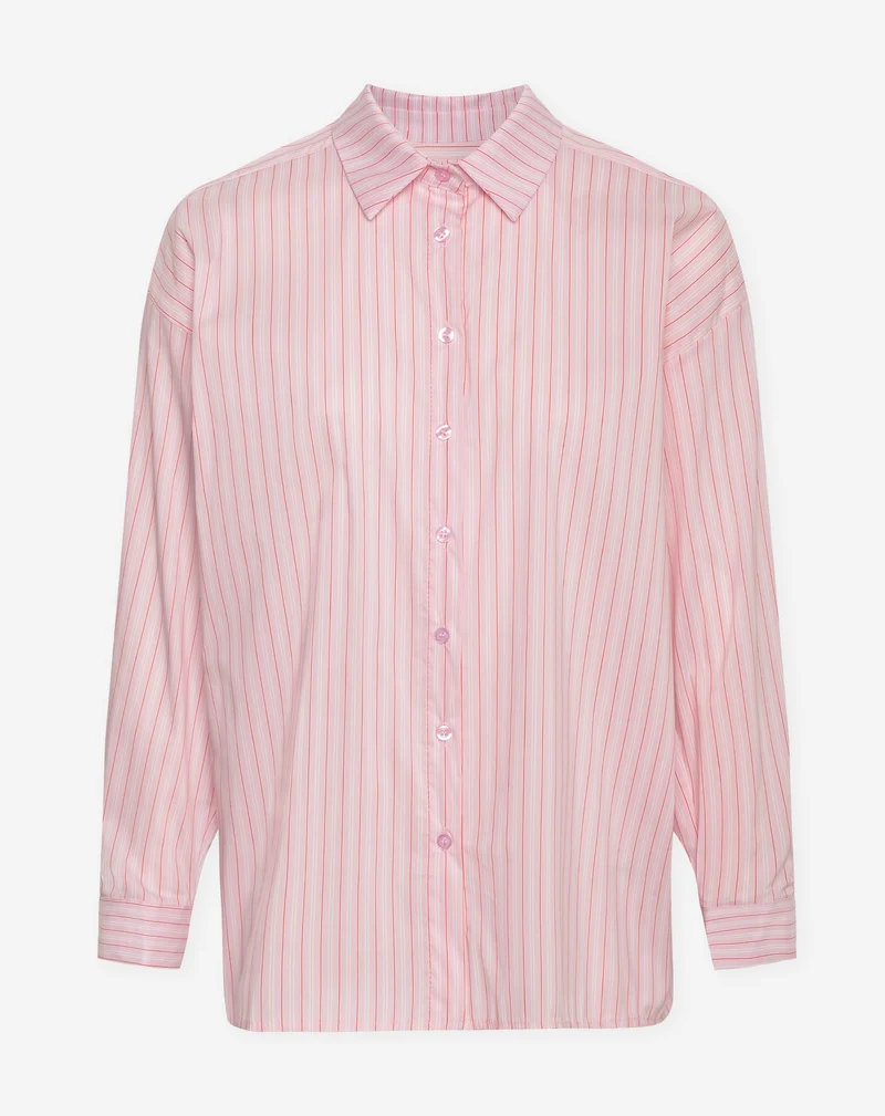 KIMMY STRIPE OVERSIZED BLOUSE ROZE